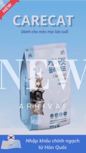 Thức ăn hạt CARECAT cho mèo mọi lứa tuổi dinh dưỡng đầy đủ bóng mượt lông - Bibopetcare