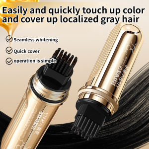 1 Comb To Cover Gray Hair Quick-Dry Hair Color Pen Hair Root Touch Up Stick White Hair Covering Disposable Hairdressing Pen
