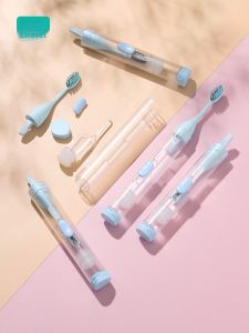 ETRAVEL | Foldable Soft Bristle Orthodontic Toothbrush with Toothpaste Travel Kit