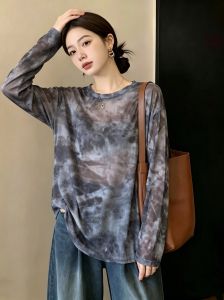 AIYITI | Áo Thun Tay Dài MESH Phối Màu Chống Nắng Cho Người Béo