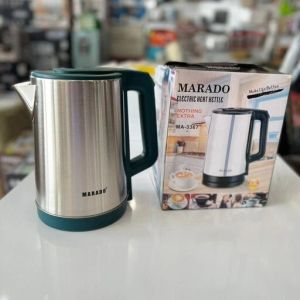 Marado electric hettle 1500W 3.0L capacity indicators lamp automatic switch of water level indicator removeable and washable filter 360°cordless power base