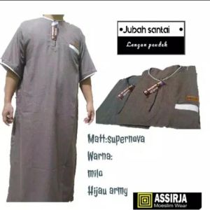 jubah gamis remaja tanpa kerah