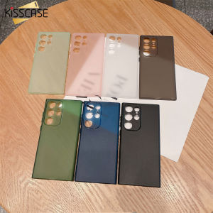 KISSCASE Ultra-Thin Frosted TPU Case For Samsung S23Ultra 5G Mobile Phone Case S23+ All-Around Fall-Proof Lens Frame All-inclusive Protection Soft Case For Galaxy S23 Ultra S22 Plus S21 Note20 Ultra A73 A53 A72 A52 5G