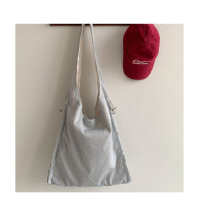 AOA Early Autumn 2024 Korean Style Soft Pleated Design French Underarm Gold Thread Single Shoulder Tote Bag Ladies Handbag