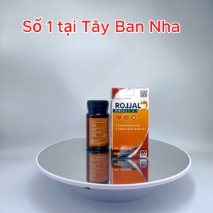 Hạ mỡ máu Giảm Cholesterol ROJJAL viên uống nhập khẩu từ Châu Âu giúp hạ mỡ máu ngừa xơ vữa động mạch giảm lipid máu. Lọ 60 viên