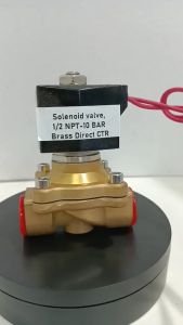 Solenoid Valve 1/2 NPT-10 BAR Brass Direct CTR (American Power)