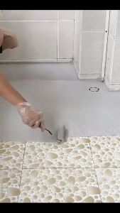 QIDAXIA Tile Paint 13 Colors Water-based Epoxy Tile Paint No Primer Required Suitable For Room Bathroom Balconie Corridors Floor Tiles Renovation Color Change Special Paint Waterproof Non-slip Wear-resistant Tile