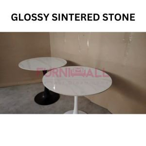 Furnimall Sintered Stone Round Dining Table Coffee Table Meja Batu Bulat Restaurant Table 餐桌 圆桌