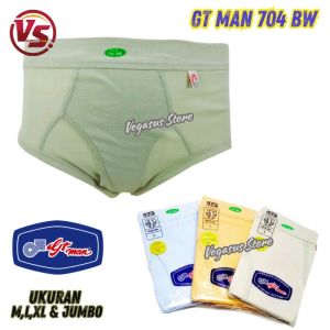 Celana Dalam Pria Gt Man 704 BW / Cd Pria GtMan BW Size SM L XL Dan Jumbo Dewasa Karet Katun