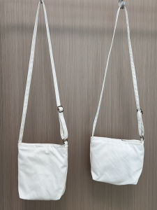 กระเป๋าผ้าใบสะพายข้างแบบสะพายไหล่ขนาดเล็กสำหรับผู้หญิง กระเป๋าใส่โทรศัพท์มือถือสีพื้นแบบ DIY ปิดด้วยกระดุม สไตล์เกาหลี แฟชั่น ฤดูใบไม้ร่วง 2024