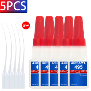 LOOLIFL 496 Multi-Purpose Super Glue Cyanoacrylate Adhesive Instant Fast Adhesive diy Wood Glass Stronger All Bonding Glue tool