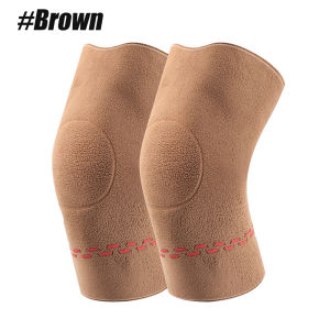 1 Pair Winter Polar Fleece Knee Braces Warmer Men Women Adjustable Warm Kneepads Leg Warmer Sleeves for Ski Cycling Dance Sports