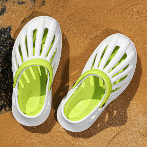 Mens Summer Breathable Slip-On Sandals Anti-Slip Soft Bottom Clog Shoes Beach Wear Casual Slipper with Head Cover