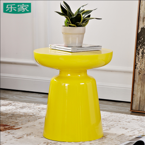 Modern Simple Glass Fiber Cocktail Table Designer Sample House Soft Decoration Asymmetrical Stool Martini Side Table