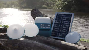 BioLite Solar Home System 620+ | Solar-Powered Light Charging & Radio | Easy-to-Install Solar Panel