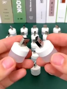 10Pcs Portable USB Night Light Mini LED Plug Lamp