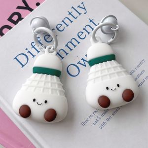 เคส AirTag ป้องกันการตกหล่น ป้องกันการตกหล่น ดีไซน์การ์ตูนสัตว์เลี้ยง สำหรับ Badminton พร้อมเข็มขัดแบบยึดแน่น ปกป้อง AirTag