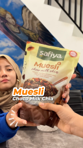 Safiya Muesli Choco Milk 840 Gram With Chiaseed Sereal Oatmeal Diet Premium