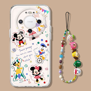 NAZHIMING | Ốp Lưng Điện Thoại Có Kính Trong Suốt Cho Huawei Mate 80 Pro Max Mickey Minnie