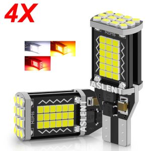 4x T15 W16W 921 912 902 Bóng Đèn LED Lùi Ô Tô 48SMD Công Suất Cao Siêu Sáng Canbus Màu Hổ Phách Đỏ Trắng Phù Hợp Phổ Thông