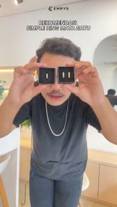 Emrys Simple Ring EYE LIST Real Titanium Anti Karat Cincin Titanium Pria Wanita