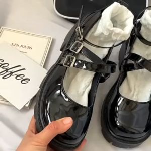 NIKIDAES JK /Lolita Mary Janes Ladies Shoes Girls Shoes School Shoes Doll Shoes For Women Ballet Flat Shoes For Women On Sales#301