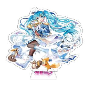 Bandai | Hatsune Miku large acrylic standee double sided illustration decoration 15cm anime figure Luotianyi