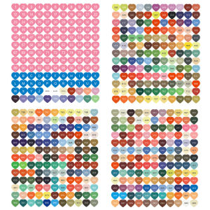 Diamond Painting Color Number Stickers 447 DMC Labels Stickers Storage Box Diamond Painting Accessories Mosaic Bottle Tools