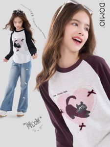 DOMIO | Áo Dài Tay Trẻ Em Phong Cách Elegante cho Bé Gái Lớn