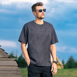 Enjeolon | Stain-Free Ink Wash Short Sleeve T-shirt 5-Sleeve