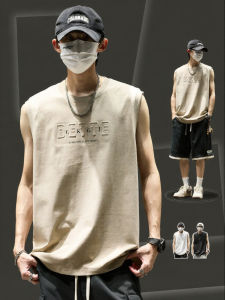 SZON | Pure Thin 100% Cotton Loose Sporty Vest