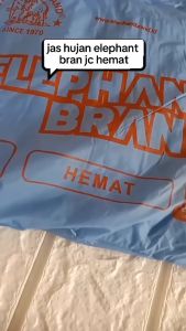 JAS HUJAN HEMAT JAKET CELANA DEWASA  MERK GAJAH / JAS HUJAN ELEPHANT BRAND BAHAN PVC