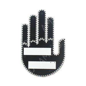 Car LED Illuminated Gesture Light Shape Light With Remote Road Rage Signs Finger Gesture Light Hand Lamp