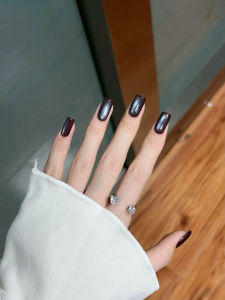 Bộ Sơn Móng Tay Gel Mắt Mèo Ánh Sáng Xanh Mùa Thu 12ML 1-12 Chiếc Mẫu Mới 2025 Dụng Cụ Trang Trí Móng Đen