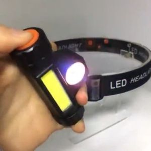 Lampu Senter Kepala LED Headlamp Camping Gunung Charger Emergency Mini Super Terang Jarak Jauh Bisa dicas Cas Plus Magnet Murah