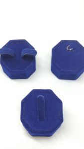 DISPLAY โชว์เครื่องประดับ สำหรับ ต่างหู แหวน จี้ สีน้ำเงิน ขนาดเล็ก ขนาด ก3.9xส2.5 cm.