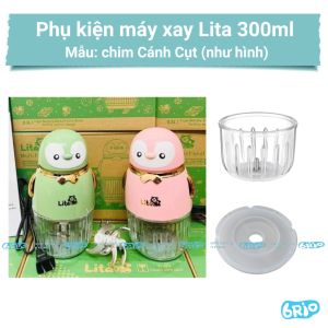Cối Thủy Tinh thay thế máy xay LITA chim cánh cụt 0.3L