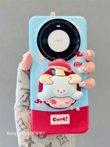 Huawei Mate70Pro+ New Model Cute Cartoon Dimoo Mushroom Boy Magnetic Attraction Stand Female Style Protective Phone Case