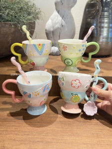 Cốc Cà Phê Sứ in Hình Họa Tiết Nổi Trái Tim Quà Tặng Sinh Nhật Cho Nữ Cốc Đựng Nước Cho Cặp Đôi Thiết Kế Đơn Giản Hiện Đại