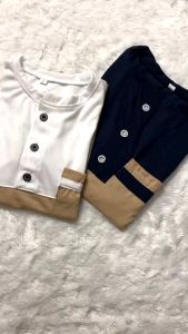 Baju Muslim Anak Laki-Laki 1-12 Tahun Bahan Kaos Setelan Koko