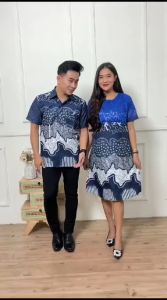 Outfit Baju Atasan Cewek & Kemeja Pria Pasangan Baju Batik Couple Dress