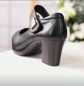 Womens soft soled high heel shoes leather shoes thick heels casual womens shoes