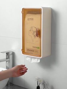 GTE Large Size Toilet Paper Roll Storage Box Tissue Holder Hanging Bathroom Tissue Container Sanitary Napkin Multi Storage Drawer - Fulfilled by GTE SHOP