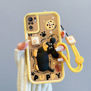 Anti-Fall Protective Silicone Case for Xiaomi Poco M5S International Version Cute 3D Cartoon Design Couples Phone Cover