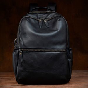 Mantime | Laptop-friendly Hand-worn First Layer Vegetable Tanned Leather Backpack