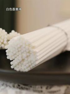 Indoor Fiber Diffuser Sticks Perfume Essential Oil Diffusion Long Lasting No Fire Aromatherapy Scents White round Shape