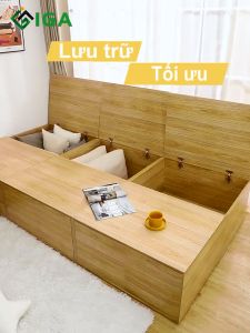 Tủ Đồ Đa Năng Tatami Có Thể Làm Giường Tủ Đồ Siêu Tiết Kiệm - GP182/GP183
