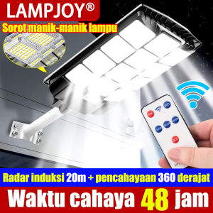 💡TANPA PEMADAMAN LISTRIK SELAMA 365 HARI💡LAMPJOY lampu taman Baterai berkapasitas besar Pengisian daya solar LED terang tinggi Sensor pintar(Lampu taman tenaga surya LED Lampu Jalan Tenaga Surya Outdoor Lampu Tenaga Surya