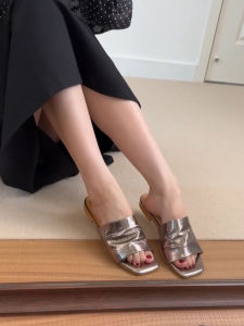 FANGXI | Summer Vacation Style Sheepskin Rome Sandal Slipper