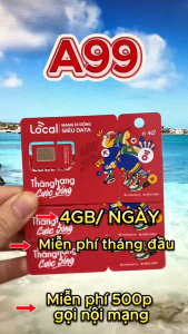 ( SIM SẴN 1 THÁNG ĐẦU ) Sim 4G Mobifone Local A79 Data 3GB/ngày TỐC ĐỘ CAO ( 90GB/tháng ) - Phí Gia Hạn 79k/tháng. FREESHIP - CHƯA KÍCH HOẠT